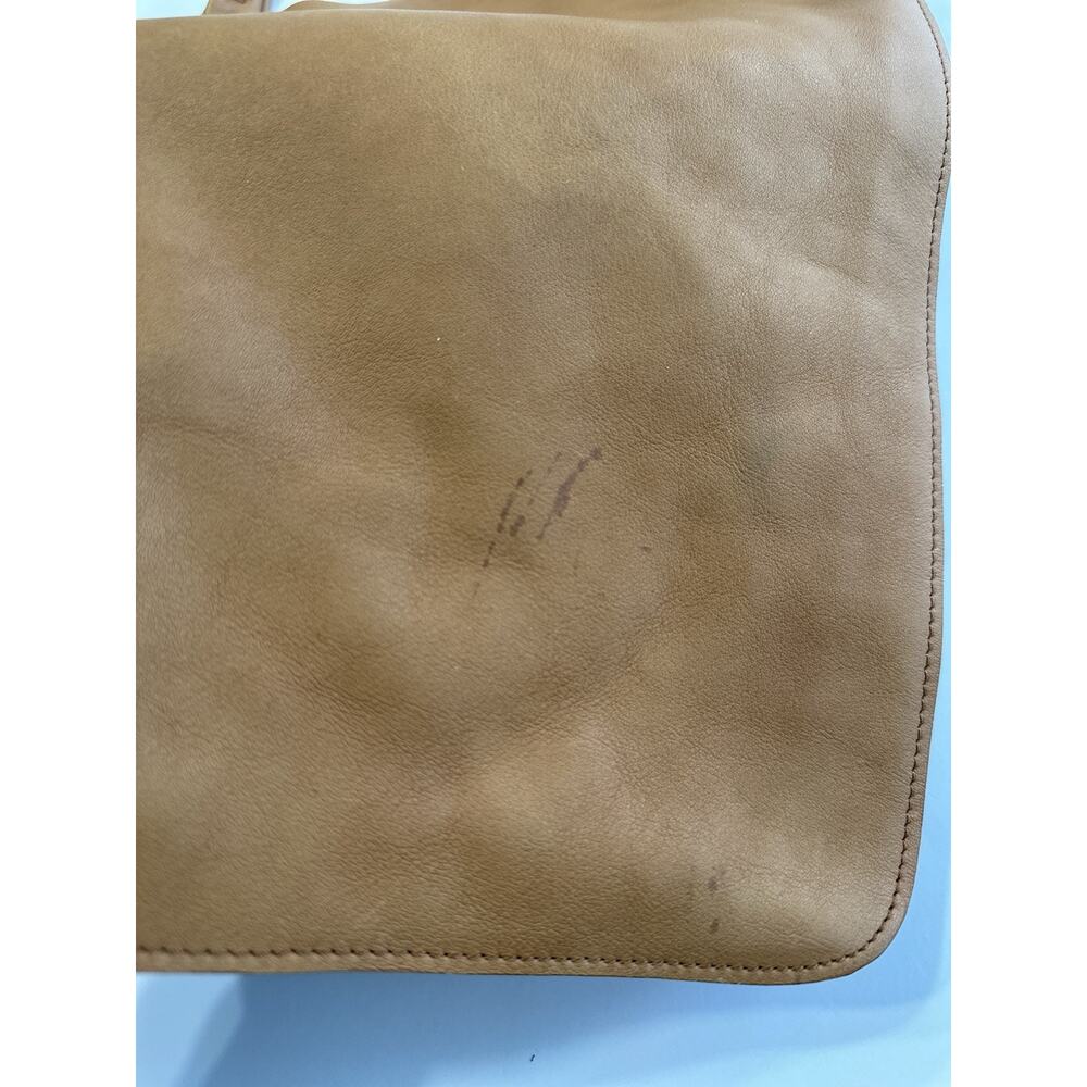 Minor History Women's Tan Camel Leather Bag Tote - Picture 3 of 8